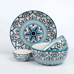 VarEesha Multicolor Ceramic 14 Pcs Dinner Set image 3