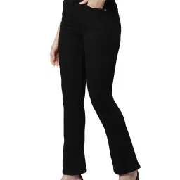 Global Republic Black Regular Fit Mid Rise Stretchable Jeans image 3