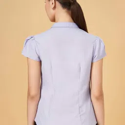 Annabelle by Pantaloons Purple Regular Fit Shirt image 2