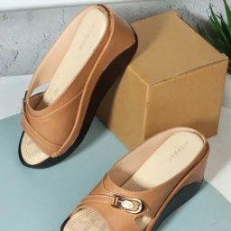 Trase Women's Beige Casual Wedges-picture-0