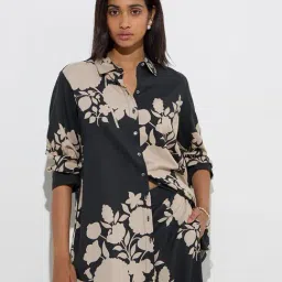 Utsa by Westside Black Floral Design Tunic-picture-14