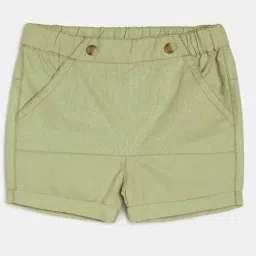 MINIKLUB Kids Green Solid Shorts-picture-26