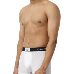 calvin klein jeans Calvin Klein White Logo Regular Fit Trunks image 3