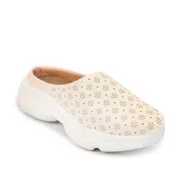 Fausto Women's White Mule Shoes image 3
