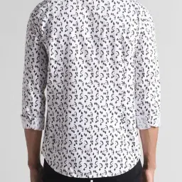Simon Carter London White Printed Slim Fit Shirt image 2