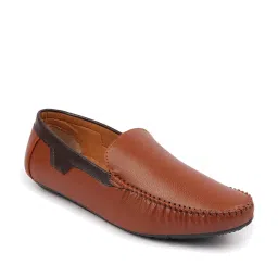 Fausto Men's Tan Formal Loafers image 3