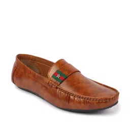 Fausto Men's Tan Casual Loafers image 3