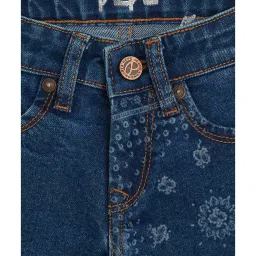 Pepe Jeans Kids Blue Printed Shorts image 3