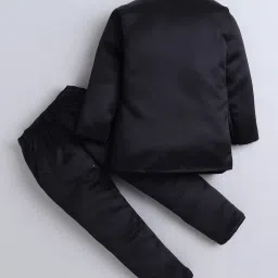 Fourfolds Kids Black Embroidery Indowestern Sets image 2