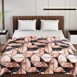 Monte Carlo Tulip Brown Polyester Printed 290 GSM Double Blanket image 2