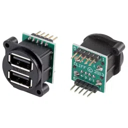 CLIFF ELECTRONIC COMPONENTS USB STACKED, 2.0 TYPE A, 2PORT, VERTICAL, CP30090-picture-29