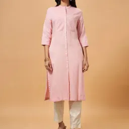 Marigold Lane Pink Straight Kurta-image-49