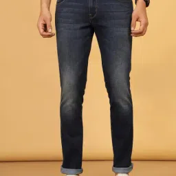 Wrangler Dark Blue Slim Fit Low Rise Jeans-picture-30