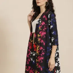 Qurvii Multicolor Printed Shrug image 3
