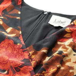 Label Ritu Kumar Black Floriane Jumpsuit image 5