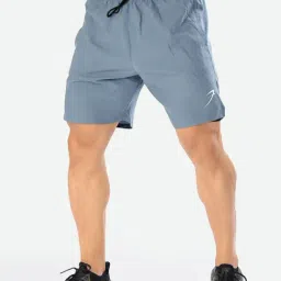 FUAARK Light Grey Slim Fit Sports Shorts-picture-10
