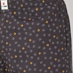 UnderJeans by Spykar Charcoal Printed Boxer Shorts image 4