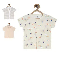 MINIKLUB Boys Multicolor Printed Jhabla (Pack Of 3)-picture-22