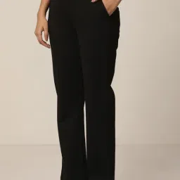 Elleven from Aurelia Black Mid Rise Bootcut Trousers image 3