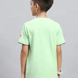Monte Carlo Boys Green Printed T-Shirt image 2