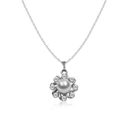 De-Ultimate Silver-Plated Floral Pendants with Chains image 4