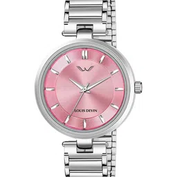 LOUIS DEVIN Women Brass Dial & Stainless Steel Bracelet Style Straps Analogue Watch LD-ZL152-PNK-picture-35