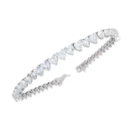 Anayra 92.5 Sterling Silver Fancy American Diamond Tennis Bracelet for Women-picture-31