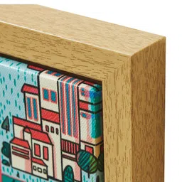 Chumbak Red & Green Delhi Dreams Canvas Wall Art image 4