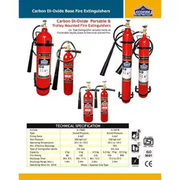 Eco Extinguisher 3 Kg Premium CO2 Type Red image 2