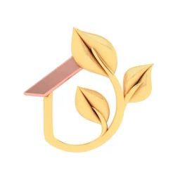 P.C. Chandra Jewellers 22k Yellow Gold Home A Leaf Shape Pendant-picture-31