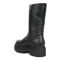 London Rag Black Lug Sole Boots image 3