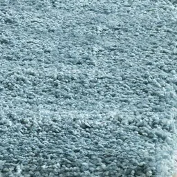 CARPETIFY Blue Solid Anti-Skid Polyester Shaggy Carpet image 4