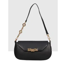 ESBEDA Black Pu Solid Handbag-picture-12
