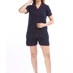 E-MAX Women Geometric Printed Night suit-picture-18