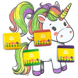 Azafran My First Crayon Unicorn - 4 Jumbo Block Colours image 4