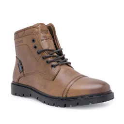 Red Tape Men's Tan Biker Boots image 3