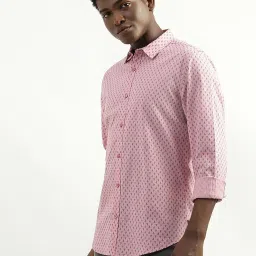 united colors of benetton Cotton Printed Spread Collar Mens Shirts image 3