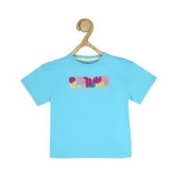 Peter England Kids Blue Embroidered T-Shirt-picture-32
