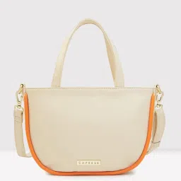 Caprese Cream Solid Medium Handbag image 2