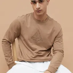 Forca By Lifestyle Brown Regular Fit Printed Sweatshirt-picture-18