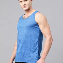 ALCIS Blue Anti Static Slim Fit Sleeveless Sports T-Shirt image 3