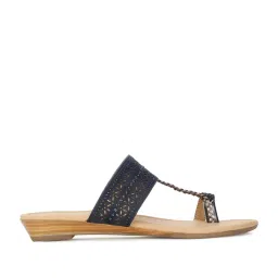 Bata Women's DEBRA TR NEW E 24 Navy Toe Ring Sandals image 2