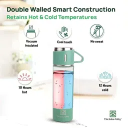 The Indus Valley Navy Stainless Steel Vaccum Insulated Flask With Drinking Mug (0.5 L) image 3