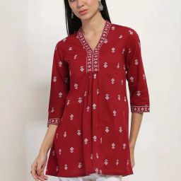 Rangriti Maroon Printed Kurtis-picture-34