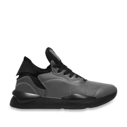 The White Pole Men's Dark Grey Casual Sneakers image 2