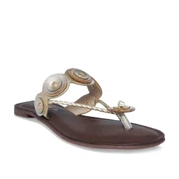 Forever Glam by Pantaloons Women's Multicolor Thong Sandals image 3