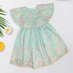 Akkriti by Pantaloons Girls Air Blue Embroidery Lehenga Choli-image-95