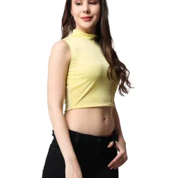 Cation Yellow Crop Top image 3