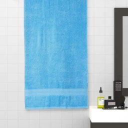 Spaces Colorfas Light Blue 448 GSM Cotton Bath Towel-image-103