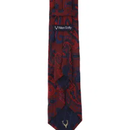 Allen Solly Maroon Printed Formal Tie image 3
